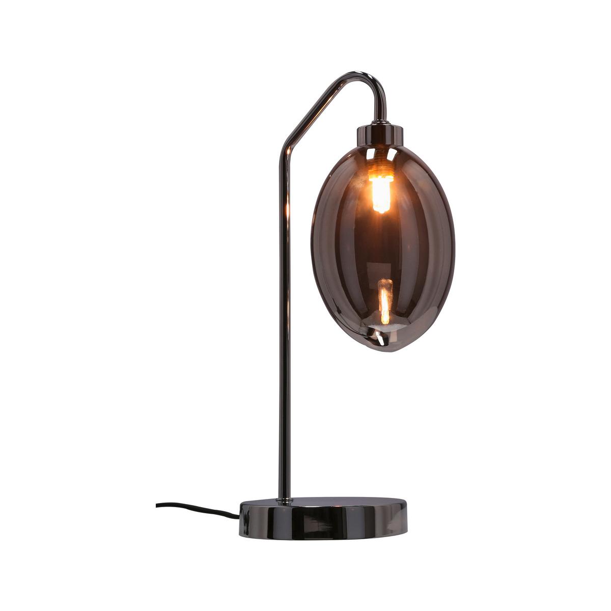 Tischleuchte 50501224 Lukka - Chromfarben/Edelstahlfarben, Design, Glas/Metall (13/16/36cm)