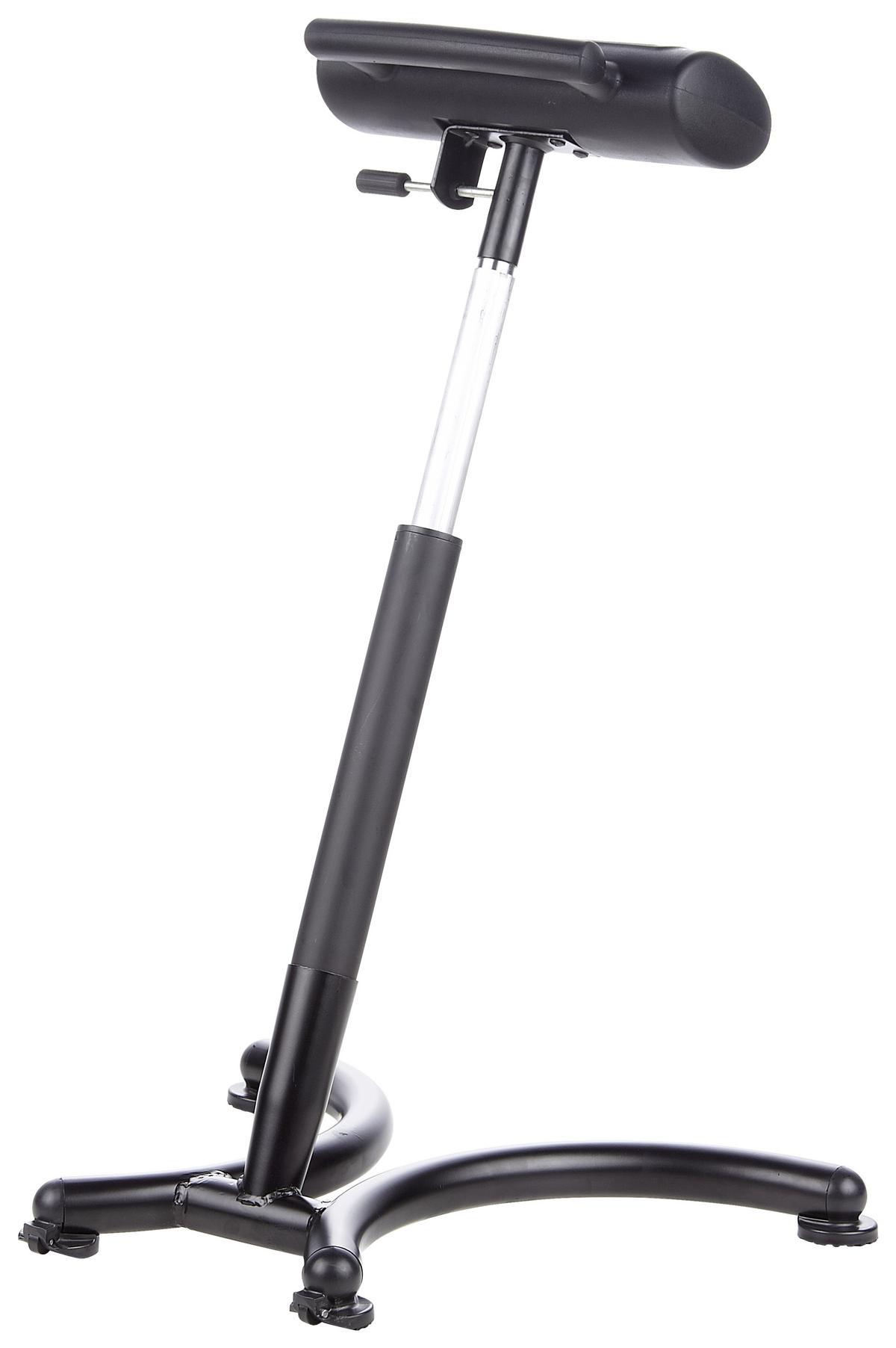 Bürohocker Top Work 30 Höhenverstellbar Schwarz - Schwarz, MODERN, Kunststoff/Metall (59/70/47cm) - MID.YOU