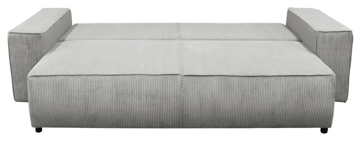 Schlafsofa Loft Grau B: 255cm - Schwarz/Grau, Design, Textil (255/90/97cm) - MID.YOU