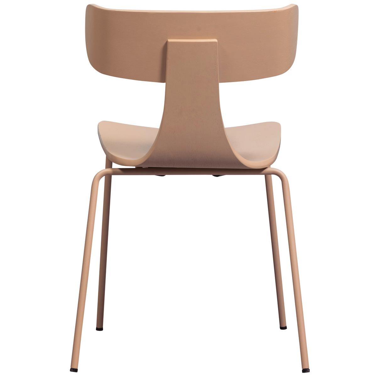 Stuhl-Set Form Sandfarben B: 50 cm - Sandfarben, Design, Holz/Metall (50/77,5/52cm) - Livetastic
