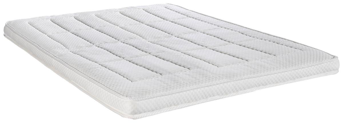 Topper Micro Pocket 100x200 Cm Schaumstoff-/viscoschaumkern - Weiß, Basics, Textil (100/200cm) - Livetastic