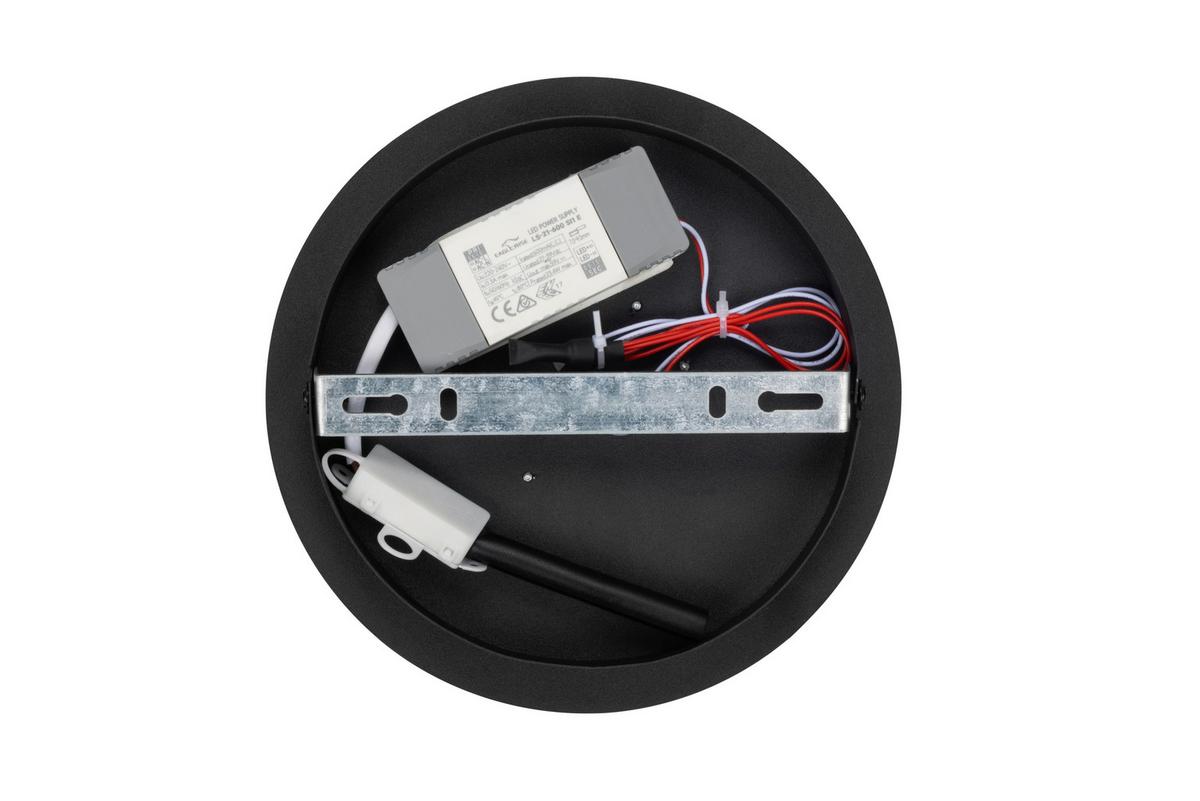 Led-deckenleuchte Emili - Weiß Hochglanz/Schwarz, MODERN, Kunststoff/Metall (58/34/5,5cm) - Luca Bessoni