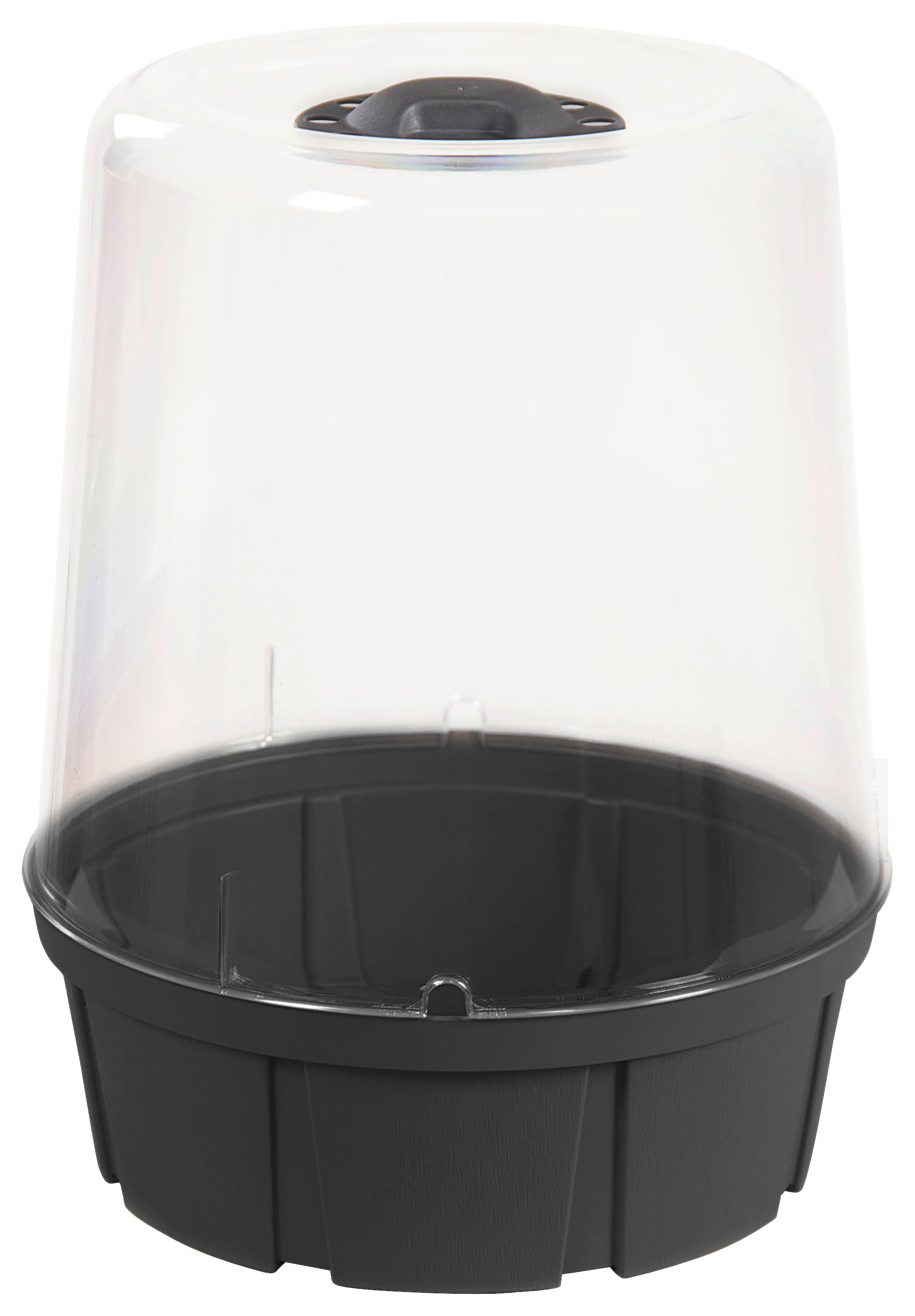 Anzuchtbeet Kunststoff 6 L D: 23,5 Cm - Anthrazit, Basics, Kunststoff (23,5/32,5/23,5cm)