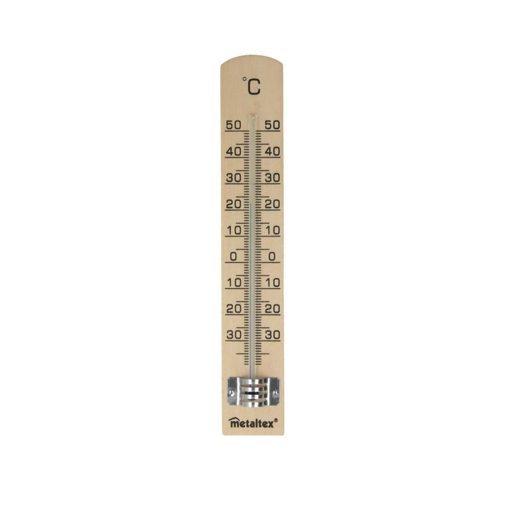 Hőmérő Szobai - Üveg/fa (22,7/6,8/1,7cm)