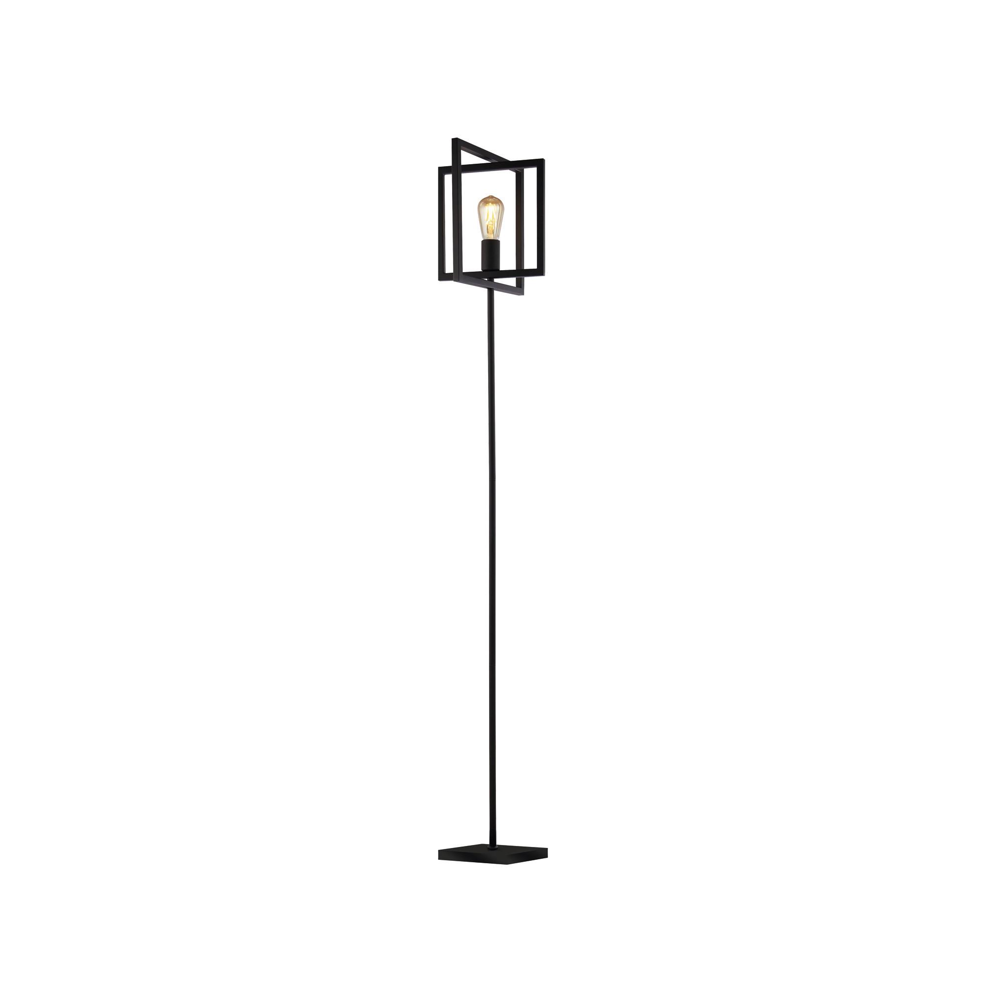 Stehleuchte Plaza Eu23202-1bk - Schwarz, Design, Metall (25/29,5/160cm)