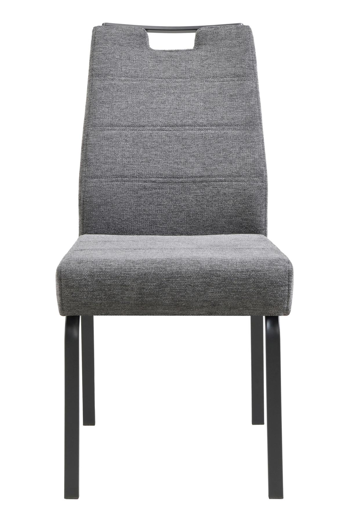 TISCHGRUPPE EBRO G - Eichefarben/Anthrazit, MODERN, Holzwerkstoff/Textil (140 - 180/76/90cm) - P & B