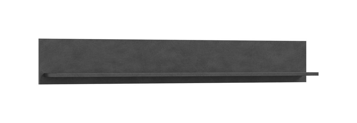 Wandboard Jam Anthrazit/naturfarben B: 140cm - Anthrazit/Naturfarben, Design, Holzwerkstoff (140/20/15cm) - MID.YOU
