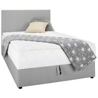 Posteľ Boxy sivá ca. 100x200cm - sivá, Konventionell, textil (100/200cm) - Based