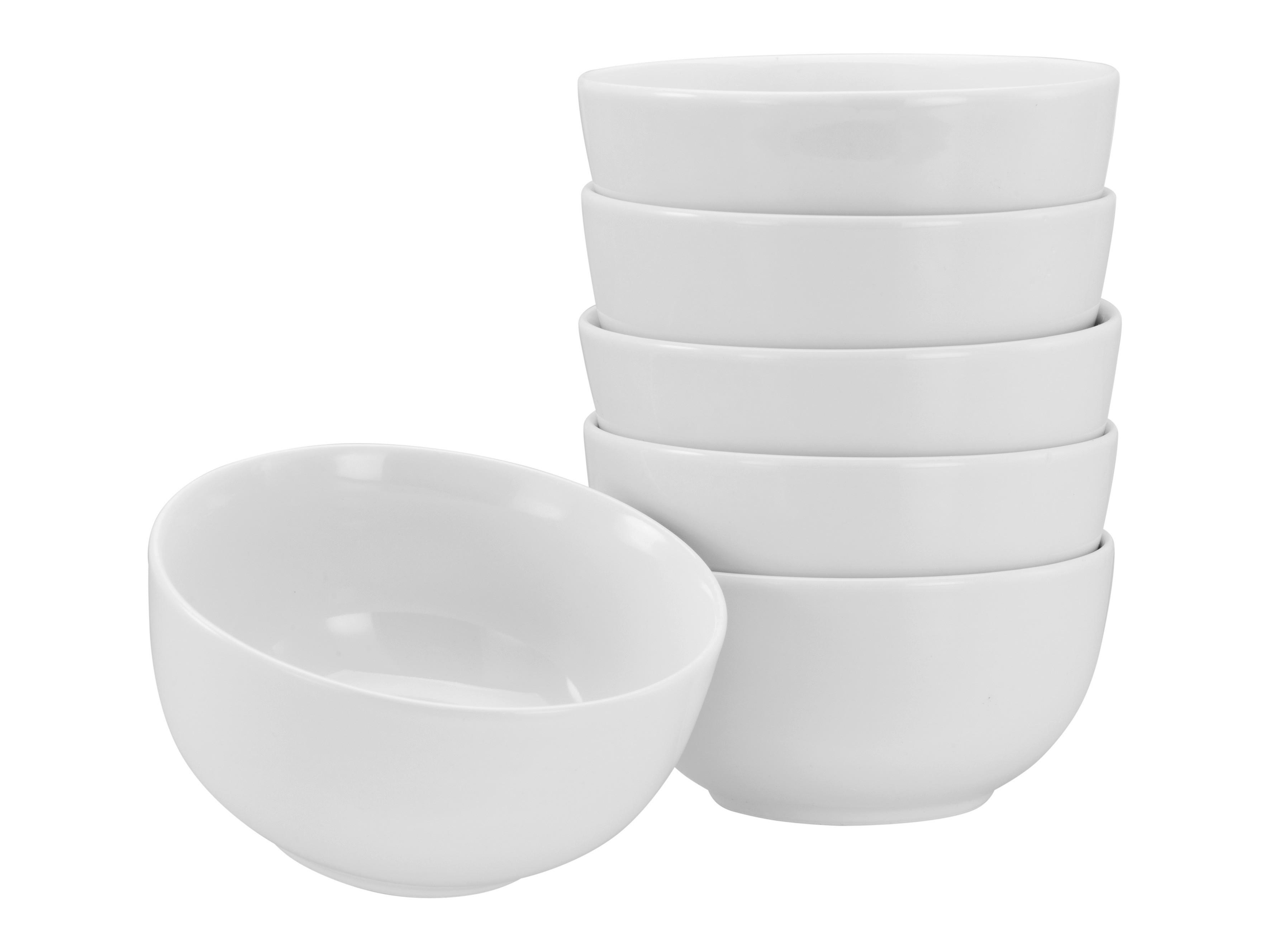Schüsselset Luna 6--Teilig., Weiß