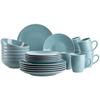 Kombiservice Elissa 6 Personen Geschirr Set - Türkis, Basics, Keramik (46,5/33/32cm) - Mäser