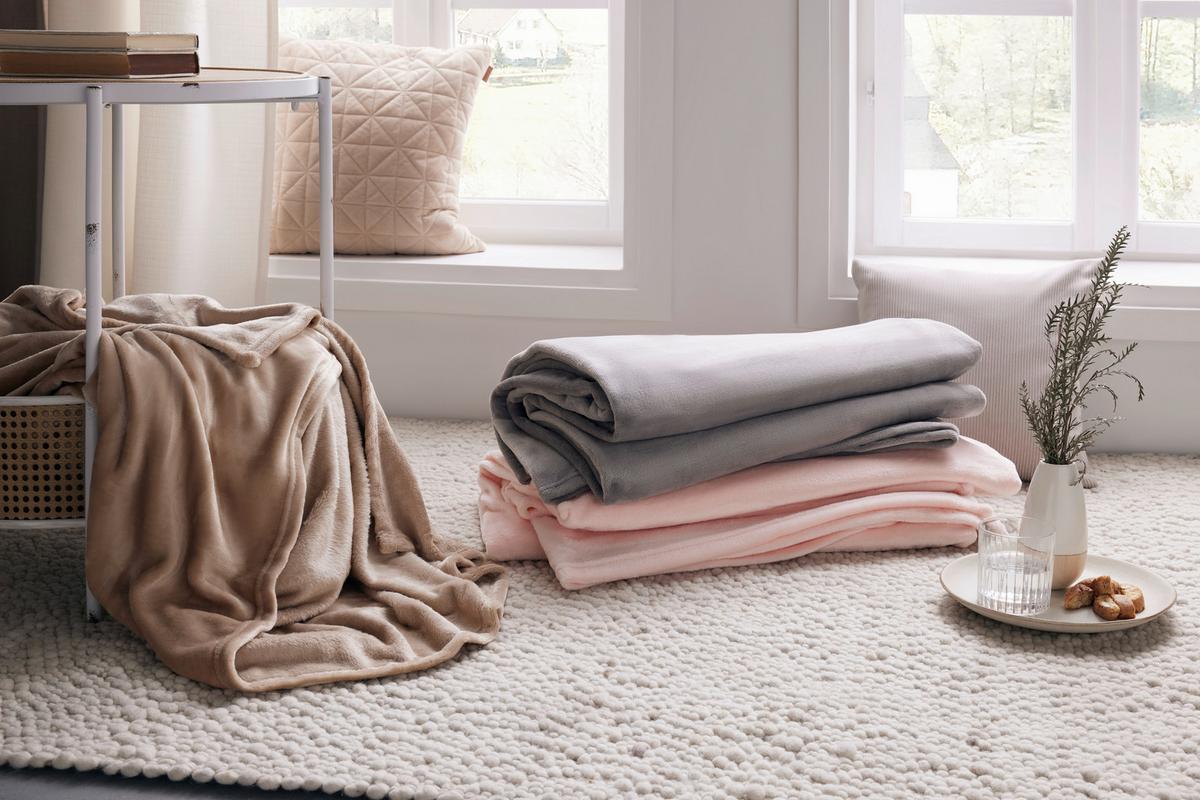 Měkká deka Michael XXL, 220/240cm - světle fialová, textil (220/240cm) - Modern Living