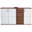 Kommode Ina 05 - Eichefarben/Weiß, MODERN, Holzwerkstoff (175,6/95,2/38,3cm)