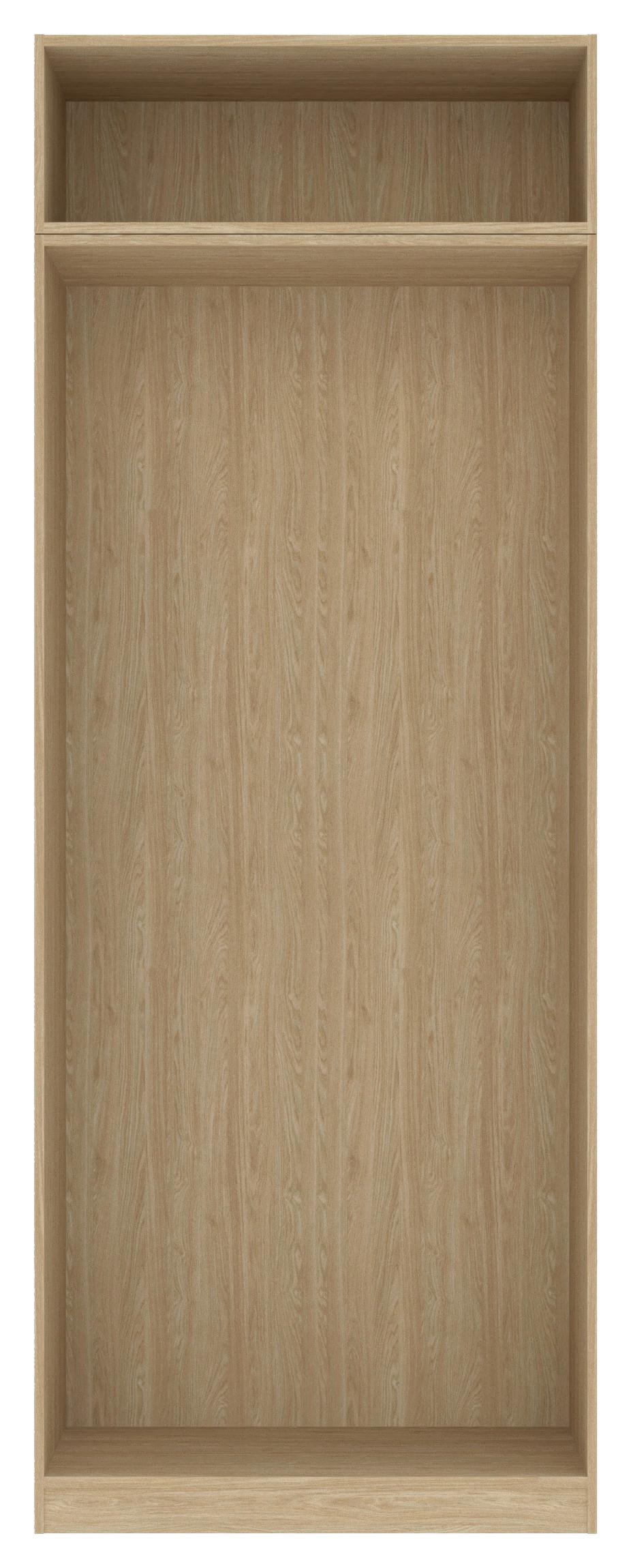 KORPUS ŠATNÍKOVEJ SKRINE UNIT - farba duba, Modern, kompozitné drevo (91,1/242,2/56,5cm) - Ondega