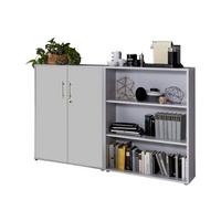 AKTENSCHRANK OFFICE EDITION-SW SET 1 NIEDR. - Hellgrau, MODERN, Holzwerkstoff (168,8/113,6/33cm) - MID.YOU