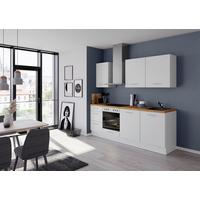 Küchenblock Ip3150 - Eichefarben/Weiß, Design, Holzwerkstoff (230cm) - Impuls