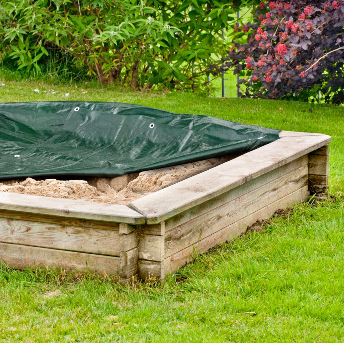 Sandkasten-Abdeckplane Grün Grün - Grün, Basics, Kunststoff (170/170cm)