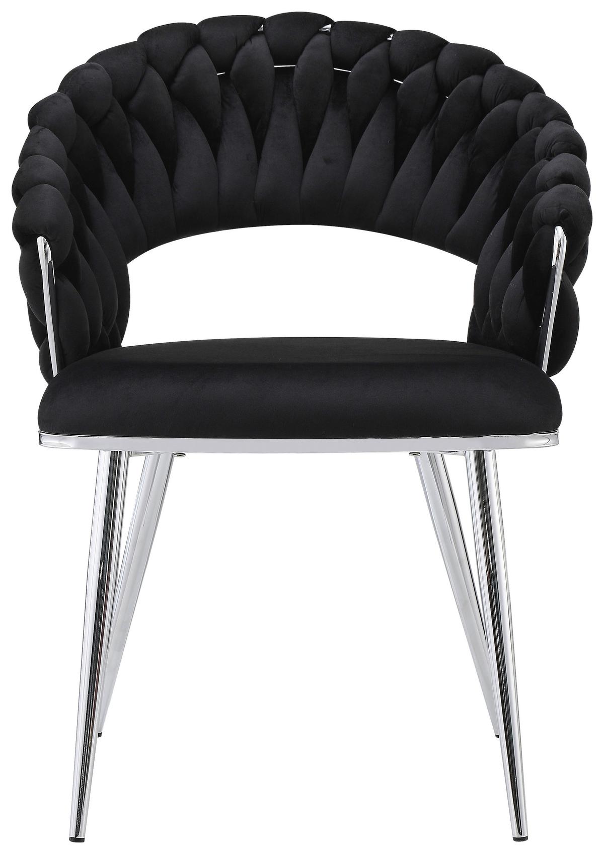Sada stoličiek s podrúčkami čierna/strieborná - čierna/strieborná, Design, kov/plast (61/82/60cm) - Kayoom