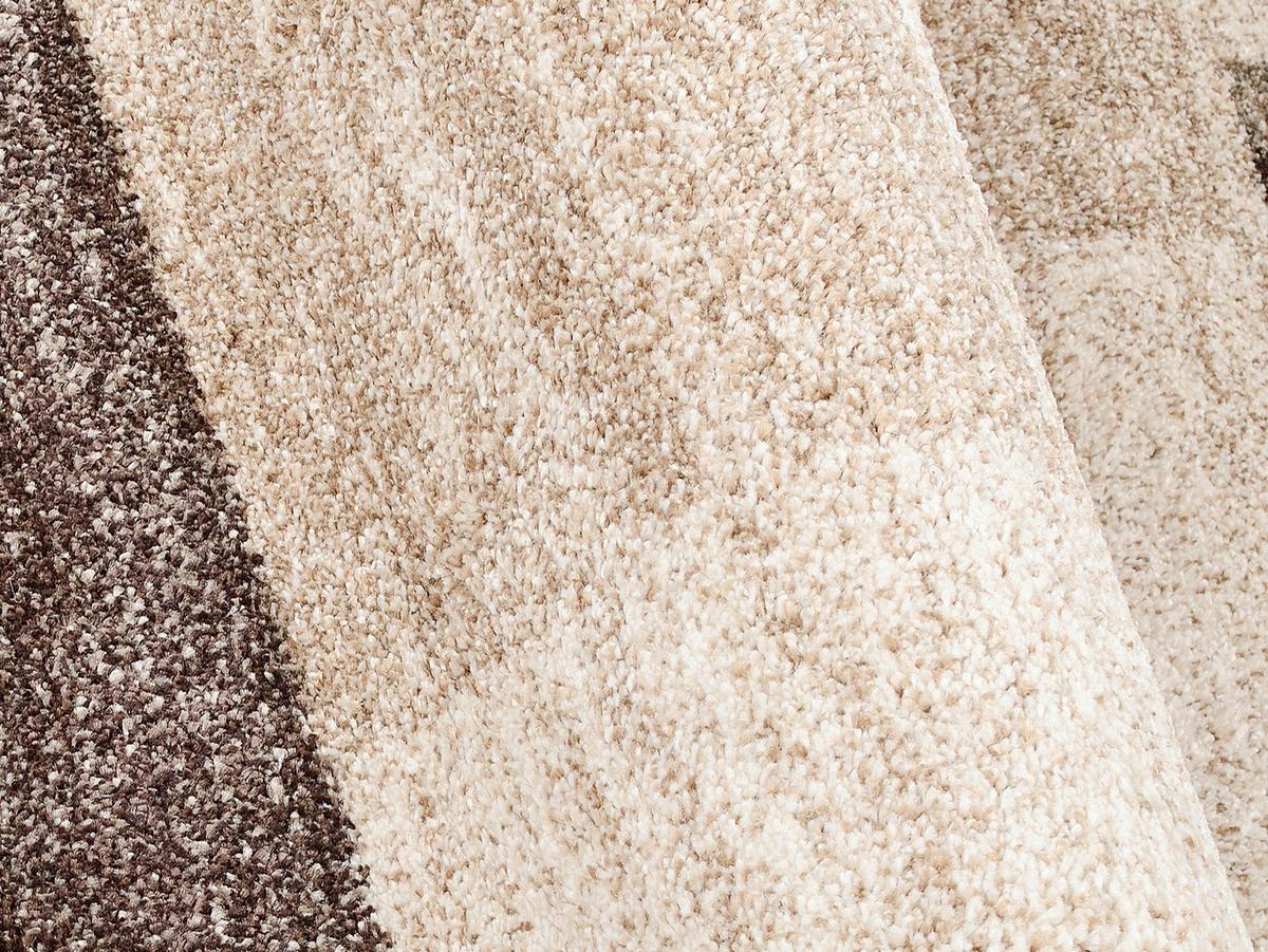 Teppich Läufer Braun/Beige Palazzo Bloc 80x300 cm - Beige/Braun, KONVENTIONELL, Textil (80/300cm) - Novel