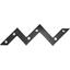 Wandgarderobe Walter 6 - Chromfarben/Schwarz, Holzwerkstoff/Metall (56/34/3cm) Wandgarderobe Walter 6 - Chromfarben/Schwarz, Holzwerkstoff/Metall (56/34/3cm)