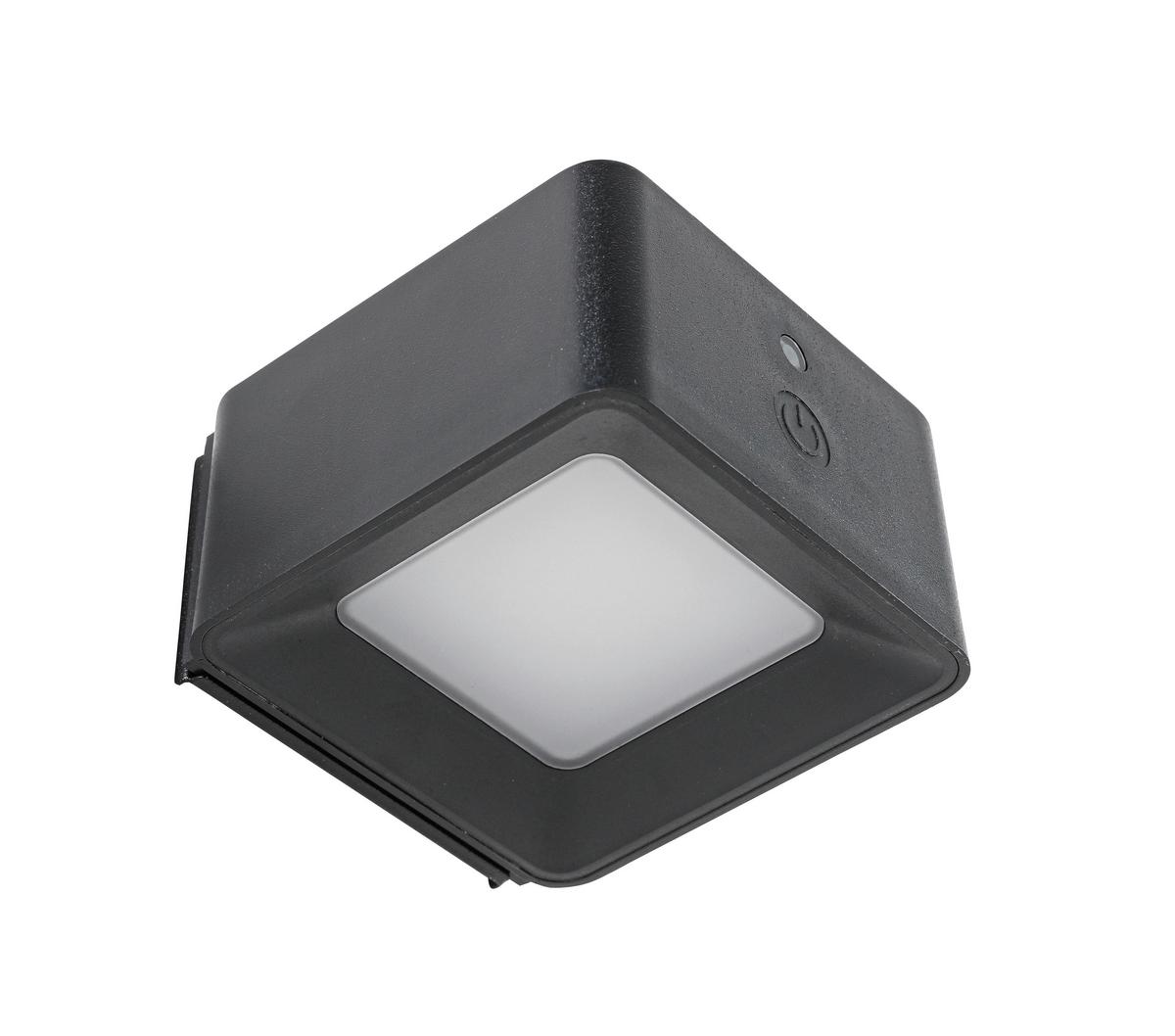 NÁSTĚNNÉ LED SVÍTIDLO QIOP - černá, Moderní, kov/plast (8,6/8/4,5cm) - Mömax