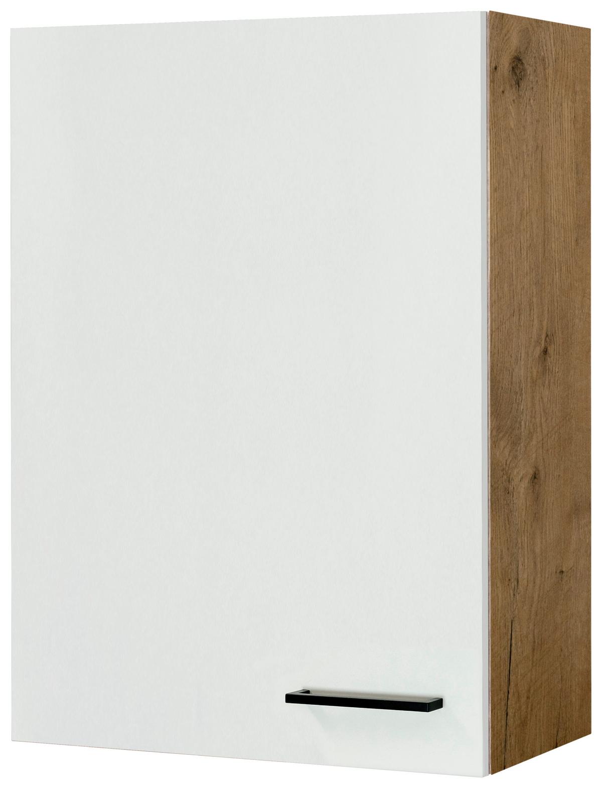 Horní kuchyňská skříňka AVILA AVILA H 60-89 - barvy dubu/černá, Konvenční, kov/kompozitní dřevo (60/89/32cm) - FlexWell