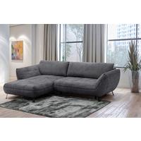 Ecksofa Samoa Anthrazit S: 187x282 cm - Anthrazit/Schwarz, Design, Textil (187/282cm) - Livetastic