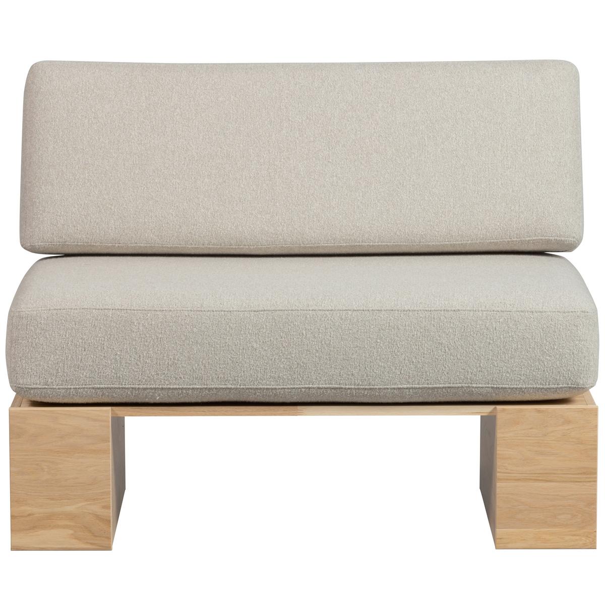 Sitzbank Eat-Up Eichefarben/Beige B: 110cm - Eichefarben/Beige, MODERN, Holz/Textil (110/84/67cm) - Livetastic