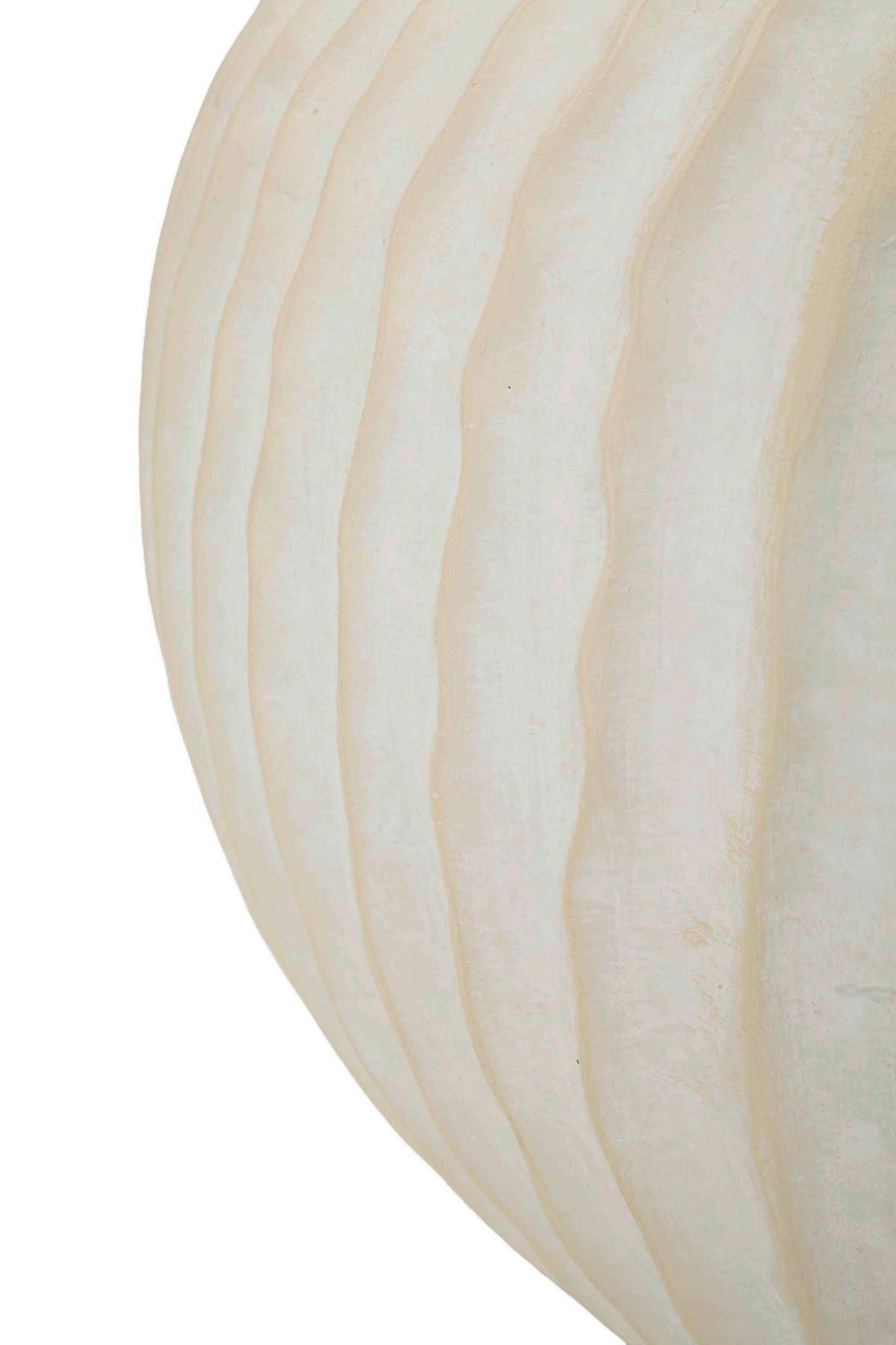 Vase Icicle Pot Creme B: 40 cm - Creme, Basics, Metall (40/23 /40cm)