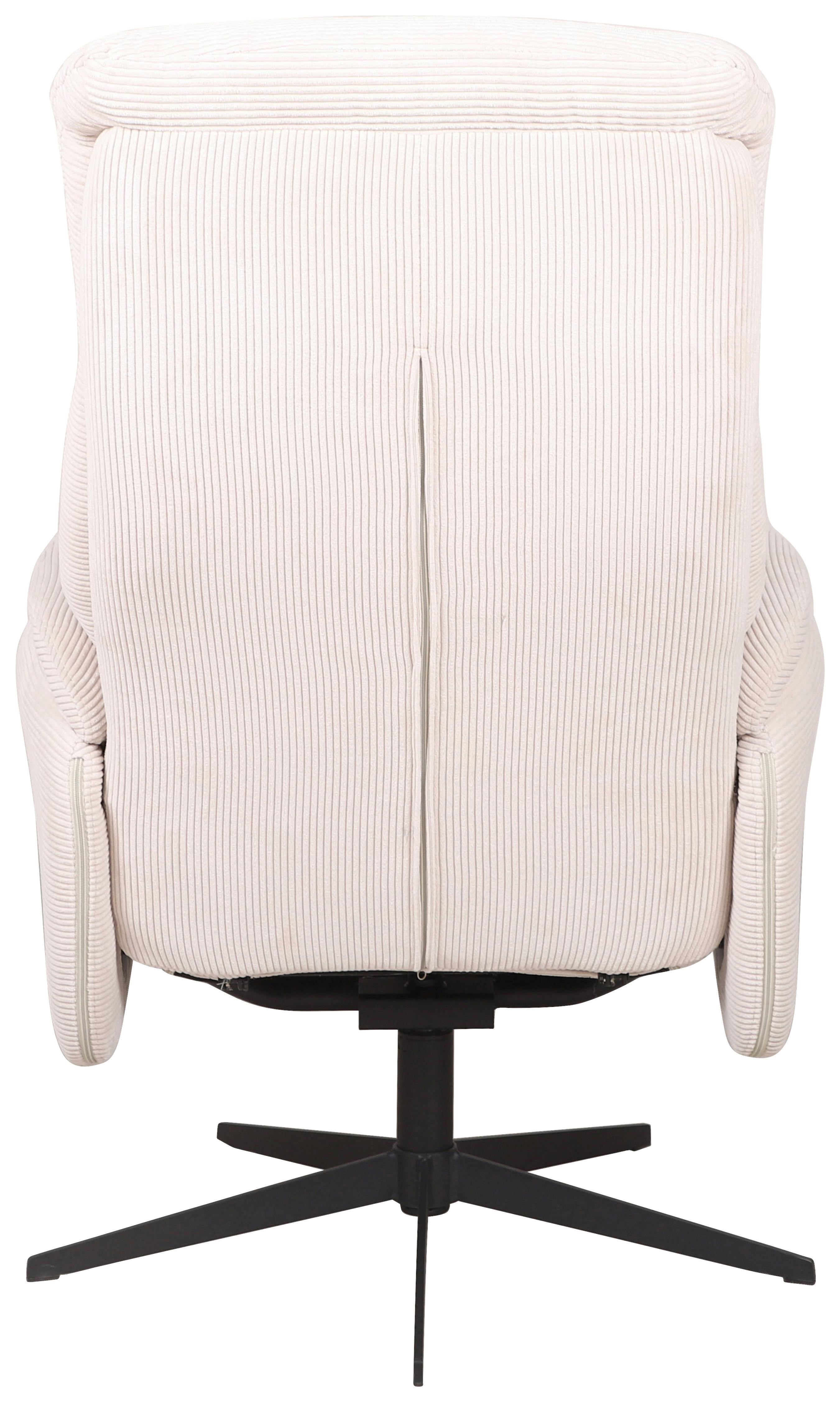 Relaxsessel Star - Beige/Schwarz, MODERN, Textil/Metall (72/105/114cm)