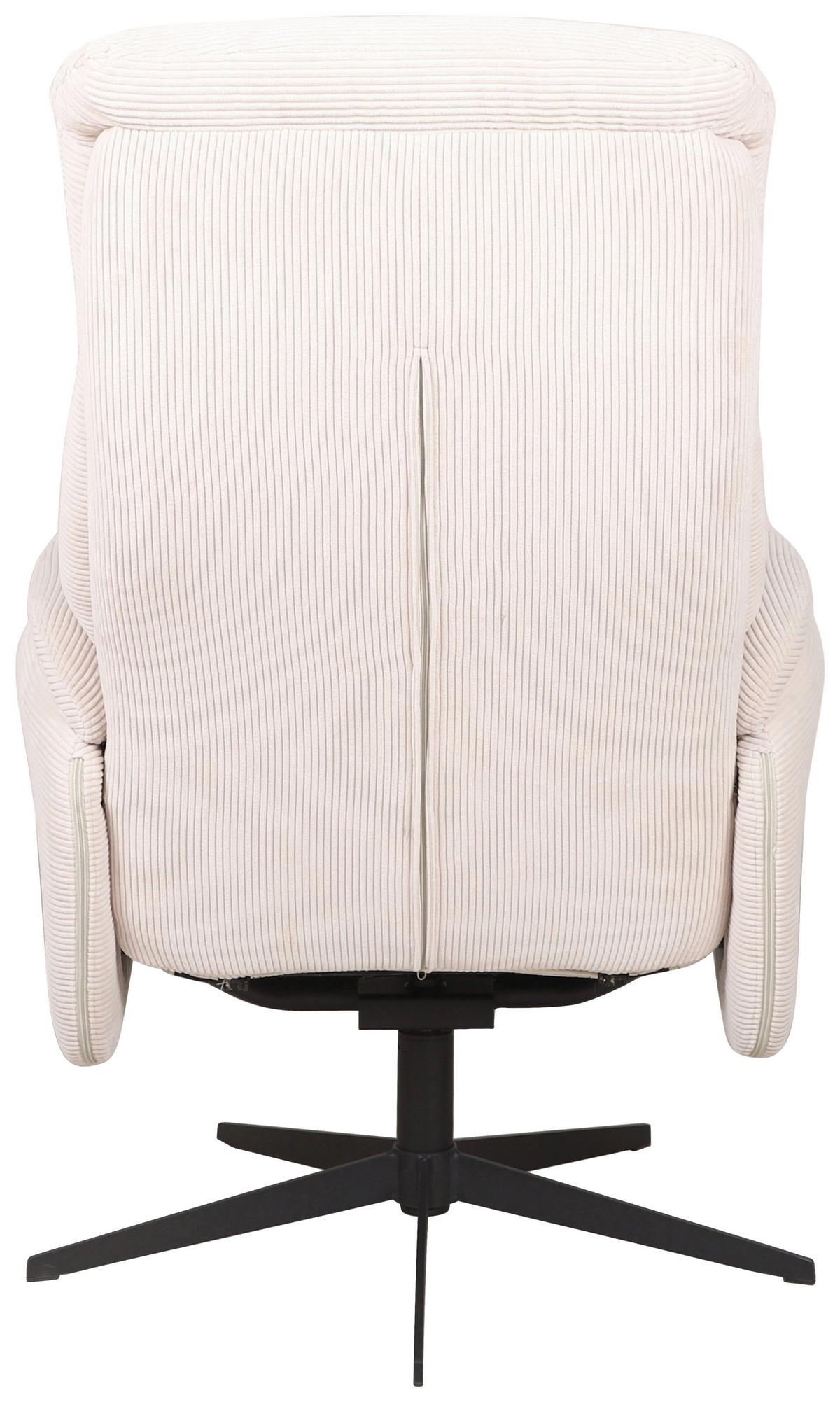 Relaxsessel Star - Beige/Schwarz, MODERN, Textil/Metall (72/105/114cm)