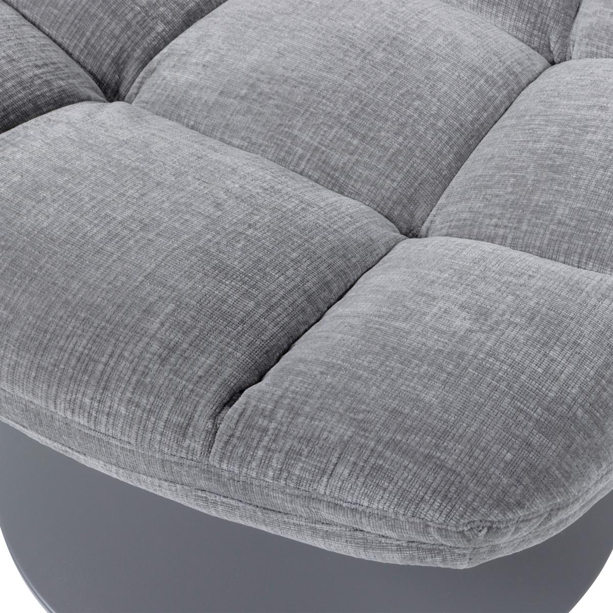 Sessel Elvi Hellgrau B: 73cm - Hellgrau/Grau, Design, Textil (73/81/84cm) - Livetastic