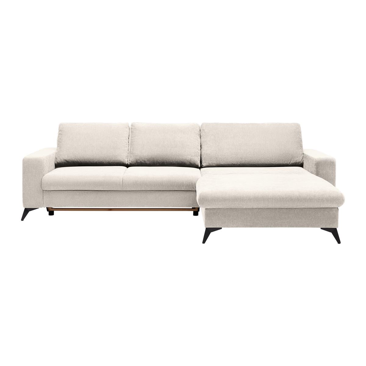 Rohová sedačka SUNNY, oboustranná, ecru - ecru, Moderní, textil (290/87/178cm) - Mömax