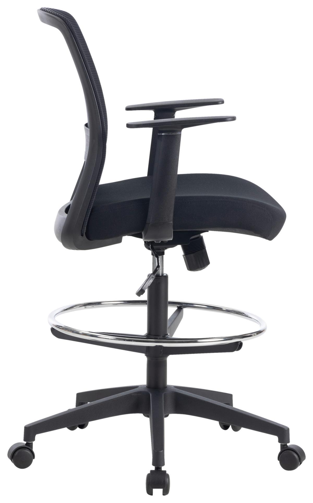 Otočná židle MIRJA - černá, Design, textil/plast (60/106-120/57cm) - Mömax