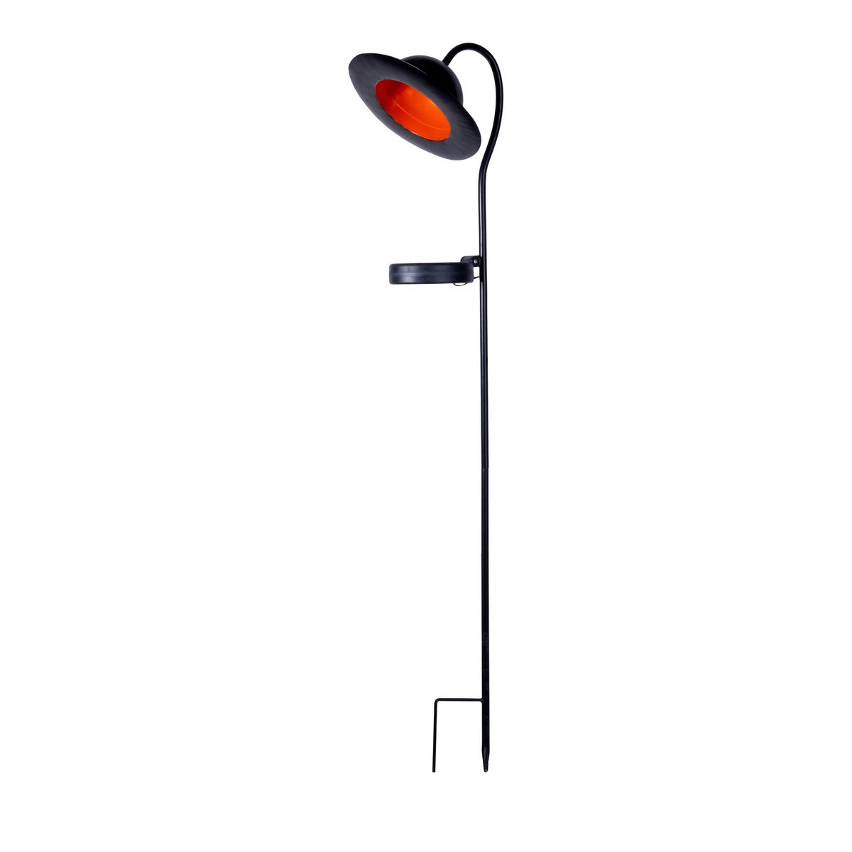 Solarleuchte Bowler - Schwarz, Basics, Metall (17 cm/15 cm /86 cm cm) - Näve
