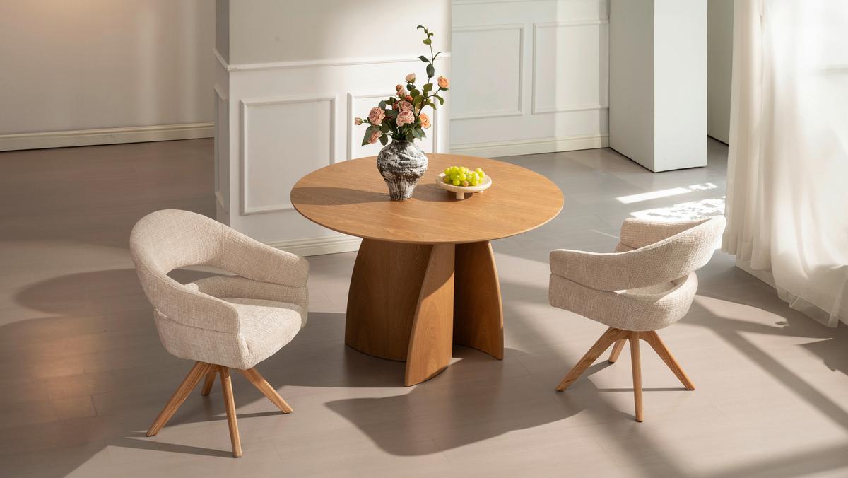Esstisch Atlas Eichefarben D: 120 cm - Eichefarben, MODERN, Holz/Holzwerkstoff (120/120/75cm) - Livetastic