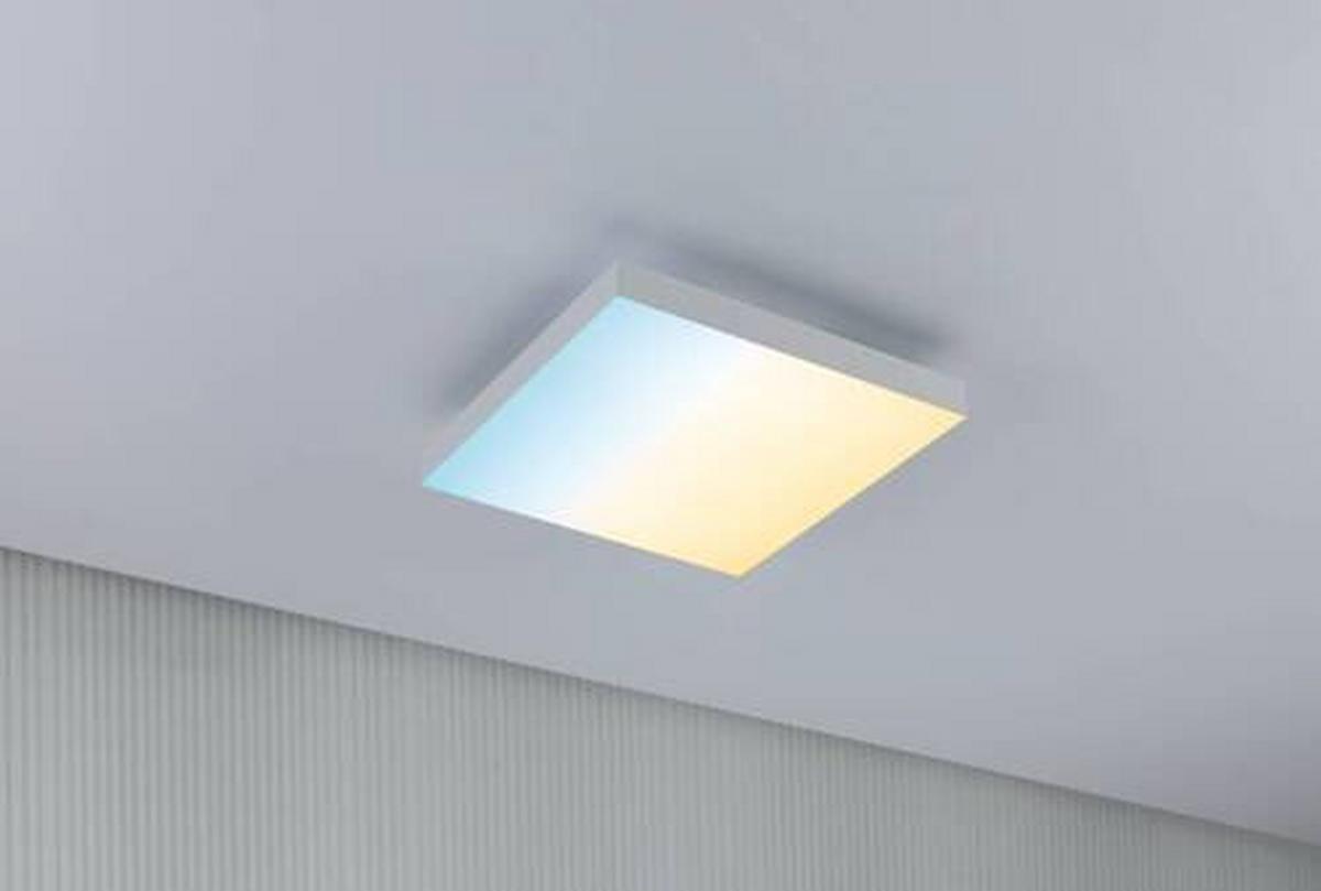 LED-Paneel L: 29,5 cm dimmbar - Weiß, Basics, Metall (29,5/29,5cm) - Paulmann