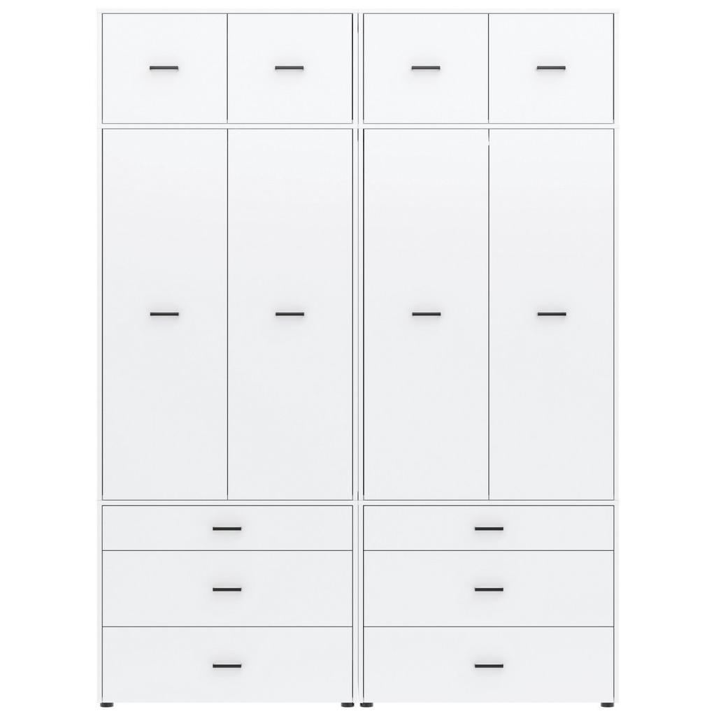 Kleiderschrank Kivo Weiß, B: 180 Cm