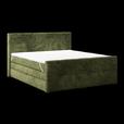 Boxspringbett mit Topper und Bettkasten 180x200 cm Medino - Dunkelgrün, KONVENTIONELL, Holz/Holzwerkstoff (180/200cm) - Luca Bessoni
