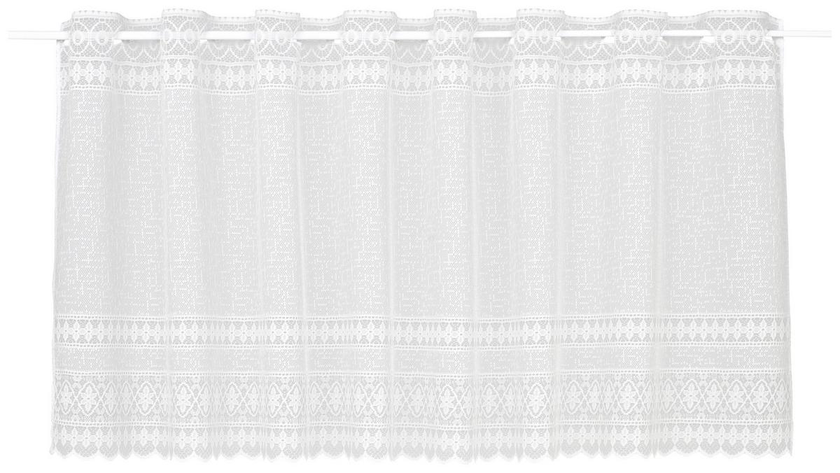 ZÁCLONA KRÁTKÁ THERESA - bílá, Romantický / Rustikální, textil (140/50cm) - Zandiara