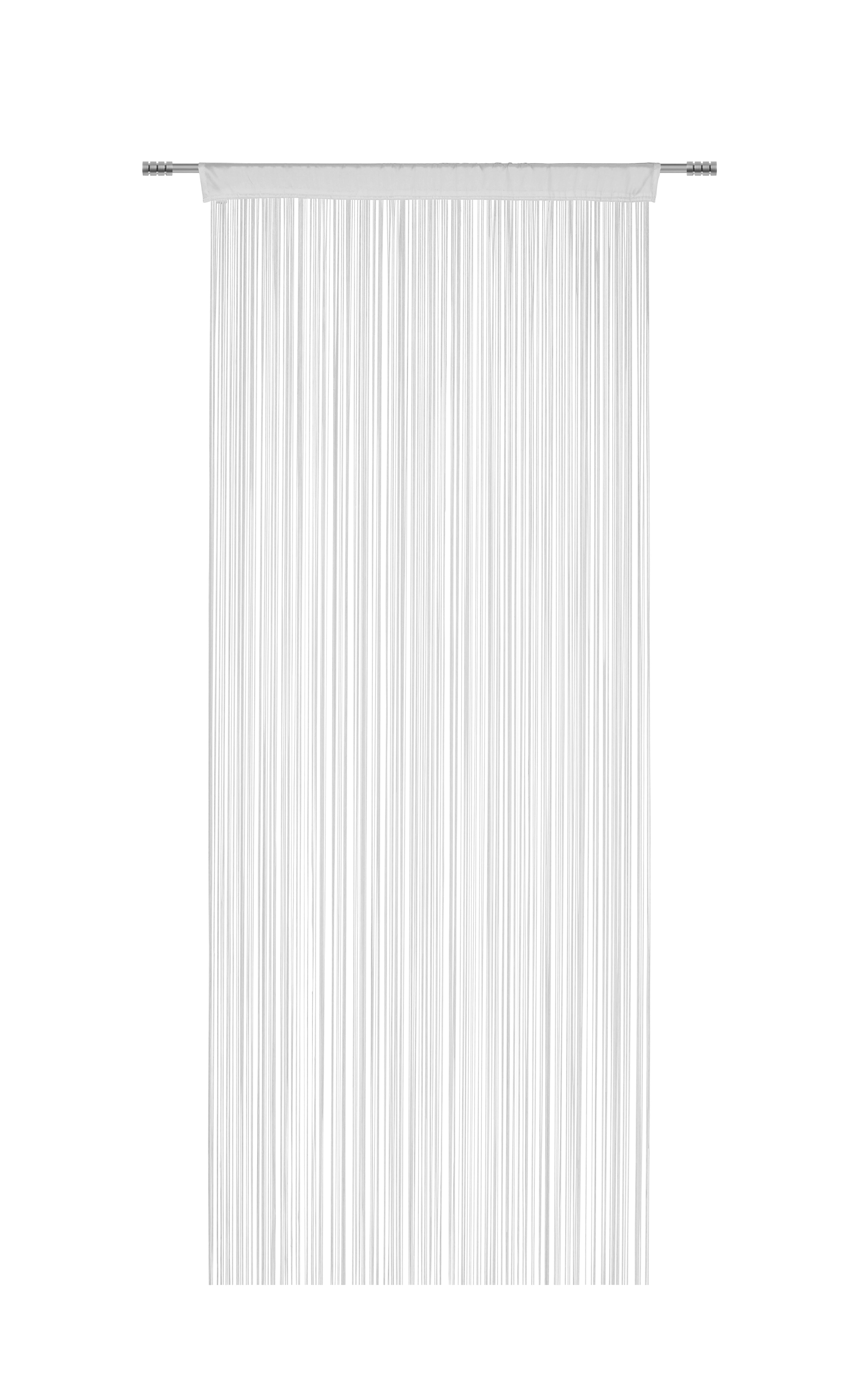 NITKOVÝ ZÁVES Promotion-cen.trhák, 90/200cm - biela, Konventionell, textil (90/200cm) - Based