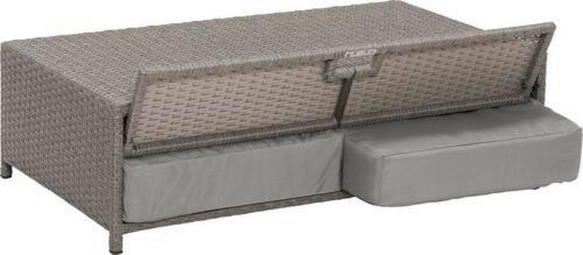 Lounge Kanapé Bahia - barna/szürke, Modern, műanyag/textil (117/95/74cm) - Greemotion