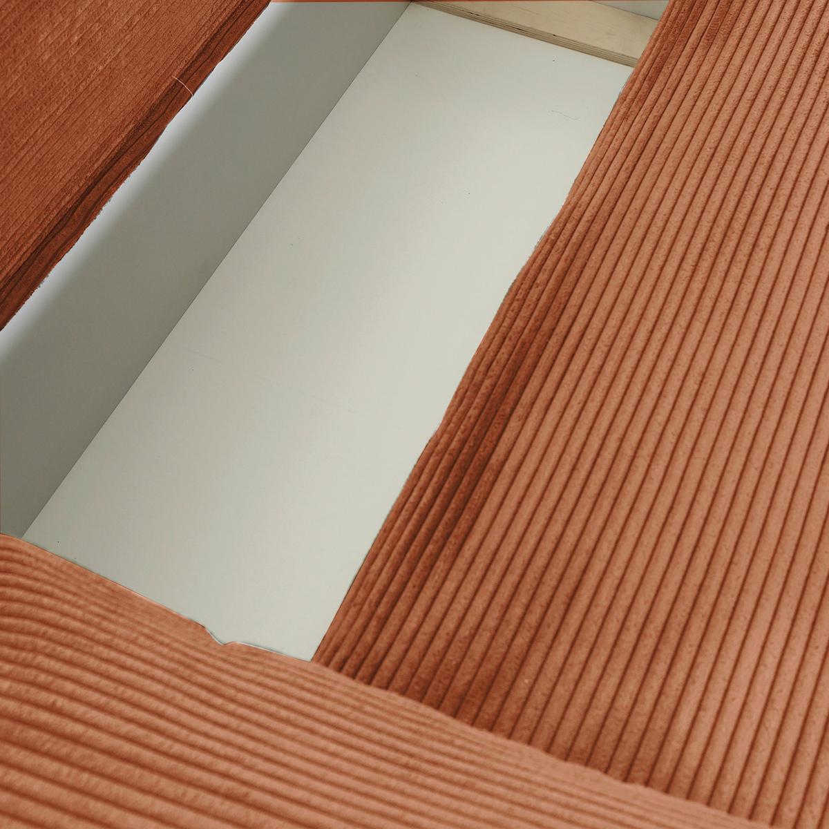 Ecksofa Cuty Rostfarben S: 266x180 cm - Rostfarben/Schwarz, KONVENTIONELL, Textil (266/180cm) - MID.YOU