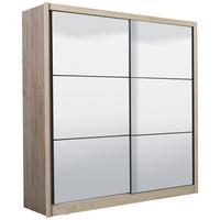 Tolóajtós Szekrény Navara 213/215,5 Cm - tölgyfa színű, Basics (213/215,5/60,5cm)