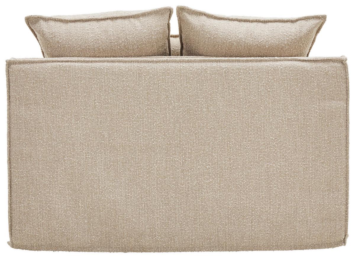 Sessel Aurora - Beige/Schwarz, Trend, Textil (129/92/105cm) - Livetastic