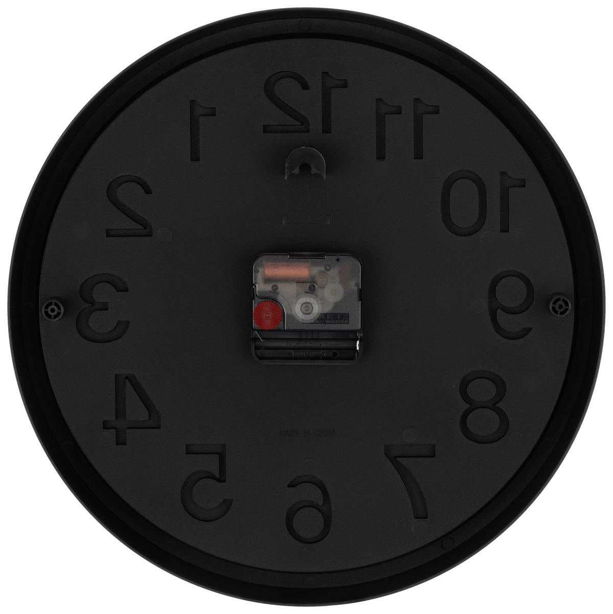 Wanduhr Stella - Goldfarben/Schwarz, KONVENTIONELL, Kunststoff (30/4cm) - Luca Bessoni