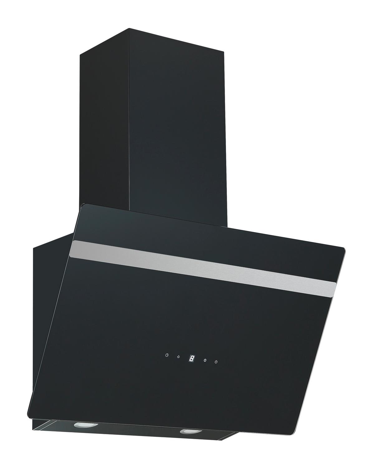 Dunstabzugshaube Schwarz B: 60 Cm - Schwarz, Basics, Glas (60/111.60/29.6cm) - PKM