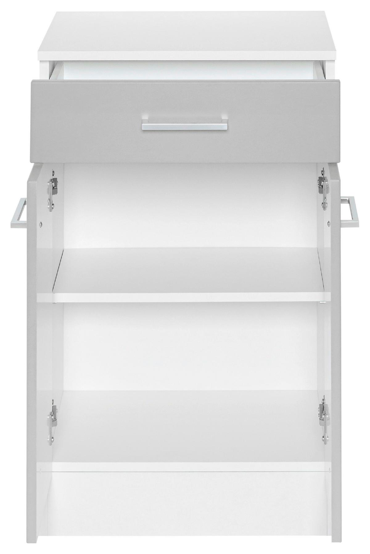 Unterschrank Riga BxH 50x84 cm Hellgrau/Weiß - Hellgrau/Weiß, MODERN, Holzwerkstoff (50/84/35cm) - Held