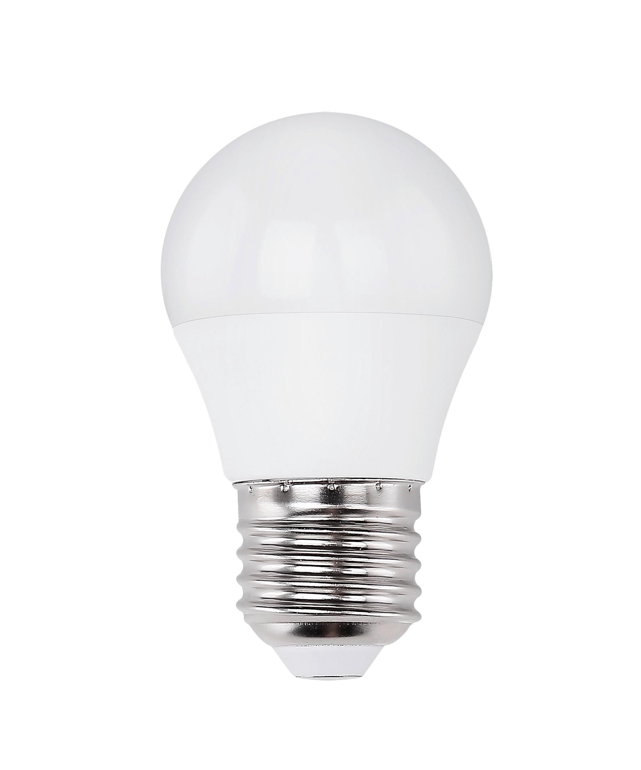 LED žárovka E27, 5W, ILLU, 230V - opál, plast (4,7/8,8cm)