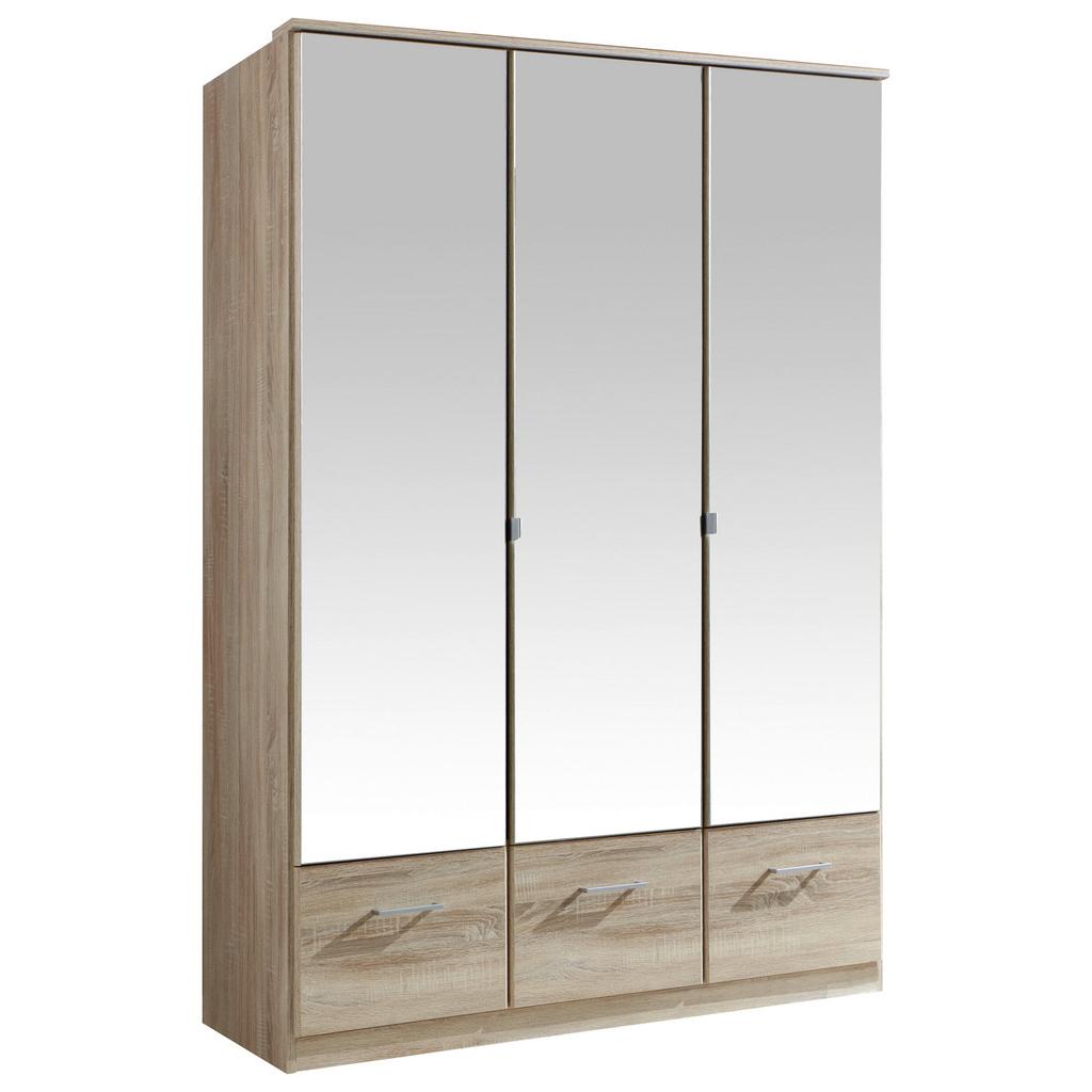 Drehtürenschrank Mit Spiegel 135cm Imago, Sägerau Dekor