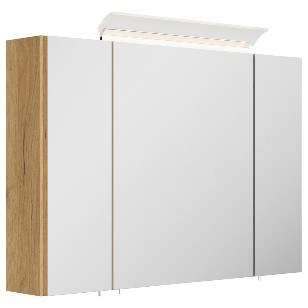 SPIEGELSCHRANK Eiche Dekor B: 90 cm